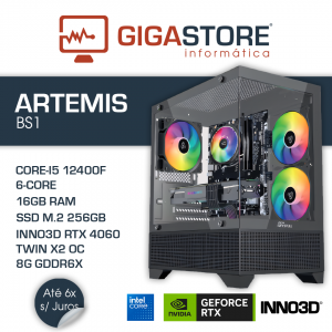 Desktop Gaming ARTEMIS-BS1 I5 12400F 16GB RAM 256GB  SSD + 512GB SSD W11